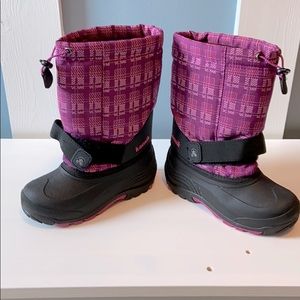 Girls Kamik snow boots size 1
